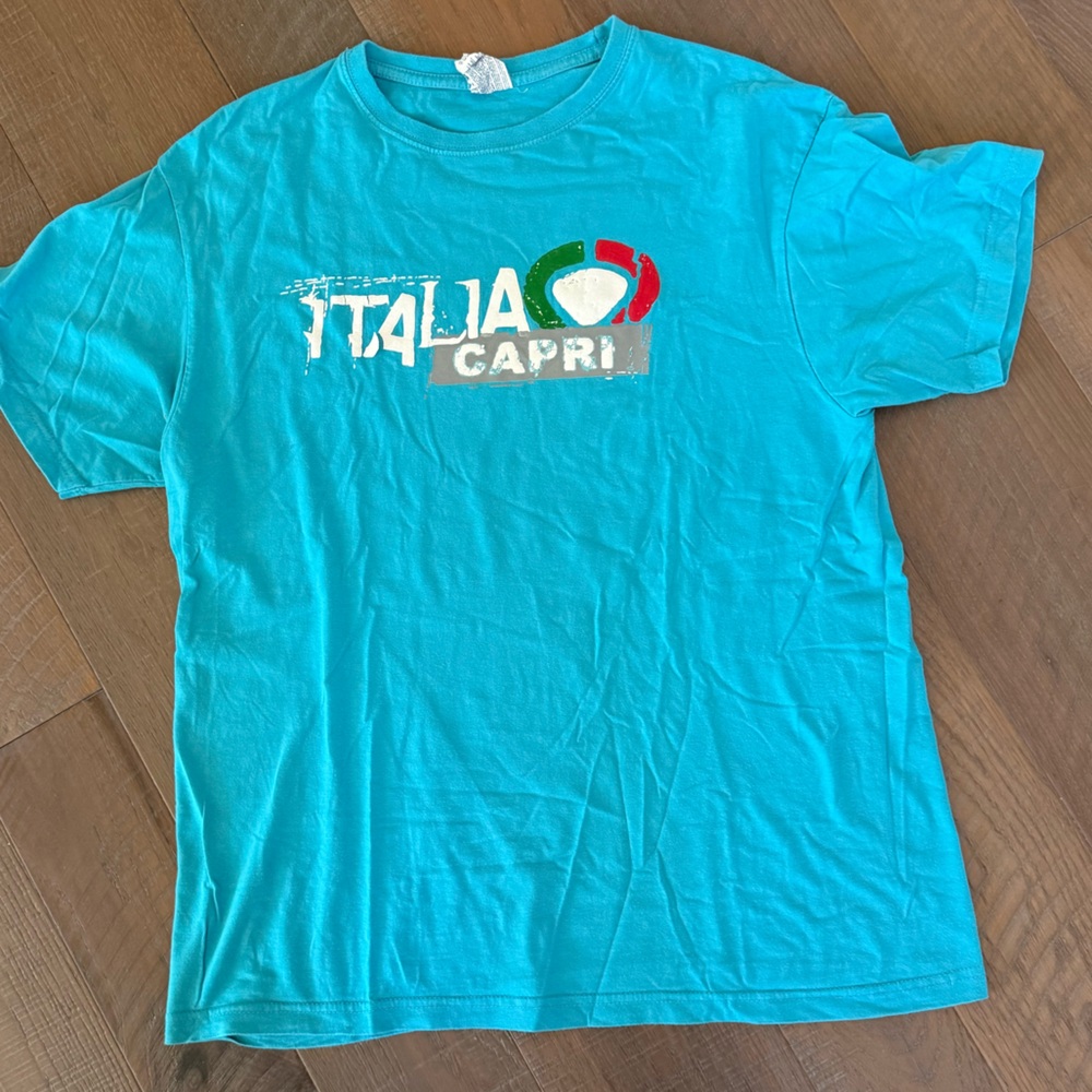 CAPRI ITALIA Italy Souvenir Travel Tee Shirt Top Adult M JHK Tsra 150 #T10 - Picture 2 of 4